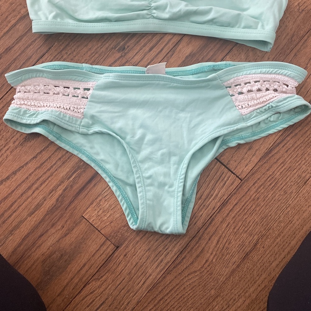 L*Space Mint Green Bikini with Lace Detail - Picture 2 of 5